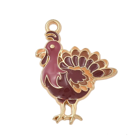 Thanksgiving Day Alloy Enamel Pendants FIND-Z064-03D-1