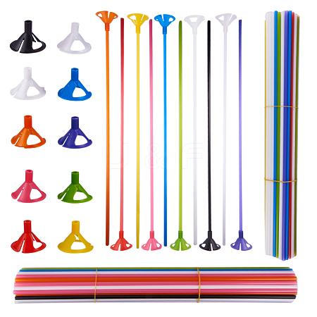 Plastic Balloons Holder Ball Sticks & Cups DIY-PH0019-73-1