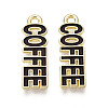 Alloy and Enamel Pendants PALLOY-T093-09A-G-1