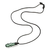 Adjustable Natural Mixed Gemstone Pendant Necklaces NJEW-I246-02-2