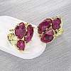 Natural Quartz Cuff Rings RJEW-M076-06G-02-4