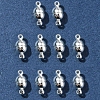 10Pcs Round Brass Magnetic Clasps with Loops KK-FS0001-34S-7
