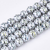 Electroplate Glass Beads Strands EGLA-S177-09B-04-1