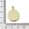 Easter Brass Clear Cubic Zirconia & Acrylic Pendants KK-G602-06G-01-3