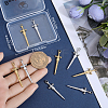 12Pcs 2 Colors 304 Stainless Steel Pendants STAS-BBC0005-57-3