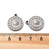 304 Stainless Steel Pendants STAS-V002-05P-3