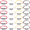 24Pcs 4 Colors Adjustable Waxed Nylon Thread Braided Beads Bracelets BJEW-GF0001-33-6