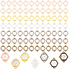   168Pcs 7 Colors Hollow Frame Alloy Connector Charms FIND-PH0005-31-1