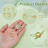 12Pcs 6 Styles Brass Toggle Clasps KK-PH0011-40G-3