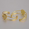 Brass Cuff Bangle Making LS-KK-J184-57G-1