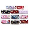 12 Yards 12 Colors Japanese Kimono Style Floral Cotton Ribbon OCOR-GF0001-70-1