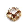Brass Pave Clear Cubic Zirconia Multi-Strand Links X-KK-Z131-09G-2
