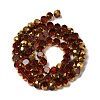 Electroplate Glass Beads Strands X-EGLA-P061-01B-05-2
