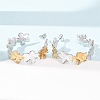 304 Stainless Steel Stud Earrings for Women SA-CBA4160-25GP-2