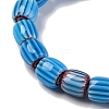 Handmade Lampwork Chevron Beads Strands X-LAMP-K041-01B-07-4