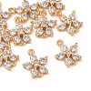SHEGRACE Brass Pave Clear Cubic Zirconia Connector Charms XGRQ7H338-954G-1