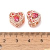 Rack Plating Alloy Rhinestone European Beads PALLOY-S189-47RG-2