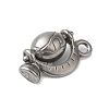 Non-Tarnish 304 Stainless Steel Pendants STAS-N103-41P-2