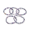 Natural Fluorite Beaded Stretch Bracelets LS-BJEW-K233-01A-02-1