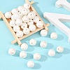Glazed Porcelain Round Beads PORC-S489-14mm-01-3