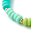 Handmade Polymer Clay Beads Stretch Bracelets BJEW-JB06496-6