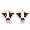 Alloy Enamel Charms X-PALLOY-N160-008-RS-1