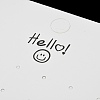Smiling Face Paper Earrings Necklace Display Cards FIND-T072-01C-02-3