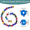 1 Strand Handmade Pumpkin Spot Lampwork Beads LAMP-LT0001-04-2