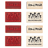 Olycraft 8Pcs 2 Styles Wooden Stamps DIY-OC0005-80-1