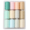 12 Colors Polyester Sewing Thread PW-WGD975A-18-1