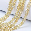 Electroplate Glass Beads Strands EGLA-A034-T10mm-B18-1