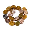 Dyed Natural Agate Beads Strands G-Q606-23E-06-2