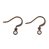 Brass French Earring Hooks KK-Q369-RC-1