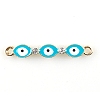 Alloy Enamel Connector Charms X1-FIND-TAC0016-27B-1