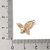 Brass Micro Pave Clear Cubic Zirconia Pendants KK-C062-092G-3