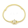 Brass Micro Pave Cubic Zirconia Link Bracelets BJEW-S158-18G-4