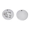 Non-Tarnish 304 Stainless Steel Charms STAS-T059-26P-G-3