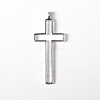 Tibetan Style Alloy Hollow Cross Pendants LS-EAA353Y-1