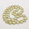 Electroplate Glass Beads Strands EGLA-D029-6-2