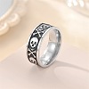 Retro 201 Stainless Steel Enamel Finger Rings for Men FS-WG366A7-01-1