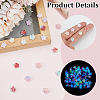 210Pcs 7 Colors Luminous Opaque Resin Cabochons FIND-SC0022-13-6
