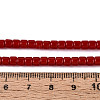 Opaque Solid Color Glass Beads Strands GLAA-N065-4x4mm-C05-4