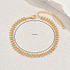 Summer Ceramic Beads Brass Link Chain Anklets for Women MW4198-2