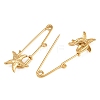 Starfish 304 Stainless Steel Safety Pins Brooch Findings SA-CBA098D-16I-G01-2