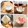 2Pcs 2 Colors Ceramic Dipping Sauce Dish AJEW-WR0003-98-5