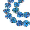 Handmade Millefiori Glass Beads Strands LAMP-T021-29C-3