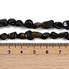 Dyed Natural Blue Tiger Eye Beads Strands G-Q060-D09-5