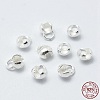 925 Sterling Silver Bead Tips Knot Covers STER-G027-25S-4