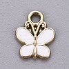 Light Gold Plated Alloy Charms X-ENAM-L029-05KCG-1