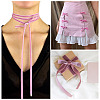 3Rolls 3 Colors Single Face Velvet Ribbon for Clothes Accessories OCOR-TA0004-09A-7